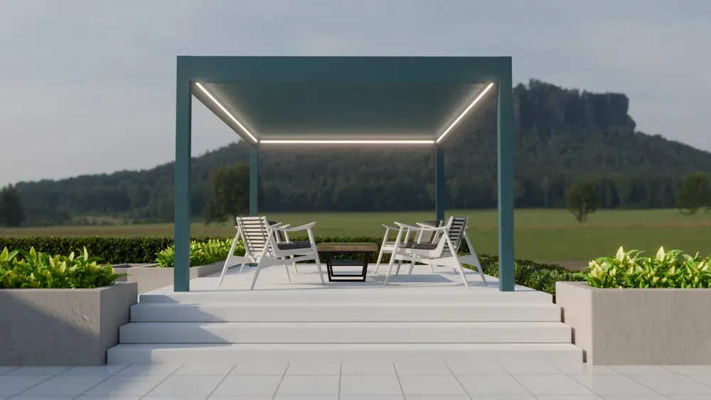 Mapalu Pergola lamelowa skladana 3 opt